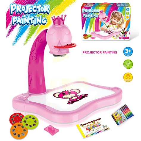 Buy IndusBay Drawing and Learning 3 in 1 Projector Painting Toy for ...