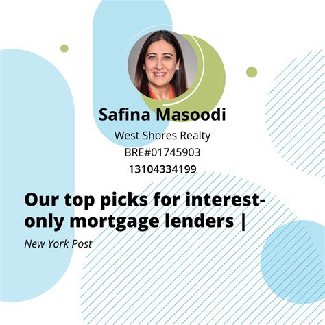 Our top picks for interest-only mortgage lenders | | Safina Masoodi