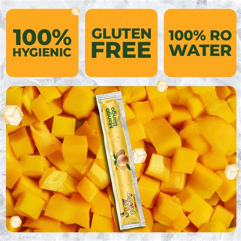 Buy Mango Bango Icy Popps | Sweet & Creamy Mango Frozen Treat | 24 Pack