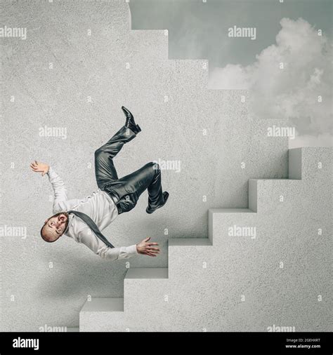 Man fall down stairs hi-res stock photography and images - Alamy