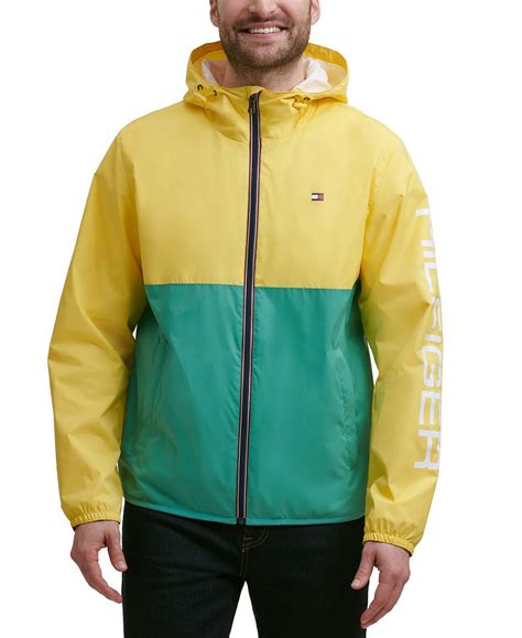 Tommy Hilfiger Colorblocked Logo Rain Slicker Yellow/Green – CheapUndies