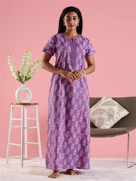 Shop Latest And Trendy Pure Cotton Nighty Onlline in India – 9shines label