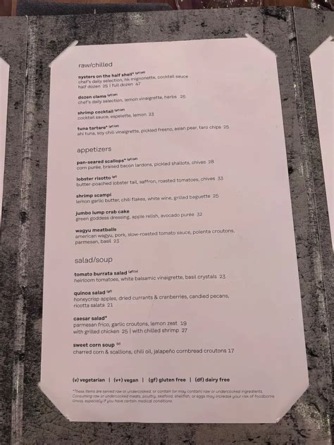 Gordon Ramsay Hell's Kitchen Foxwoods Menu - Updated September 2025