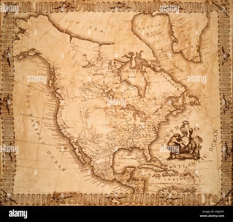 Map Of America 1800 Stock Photo - Alamy
