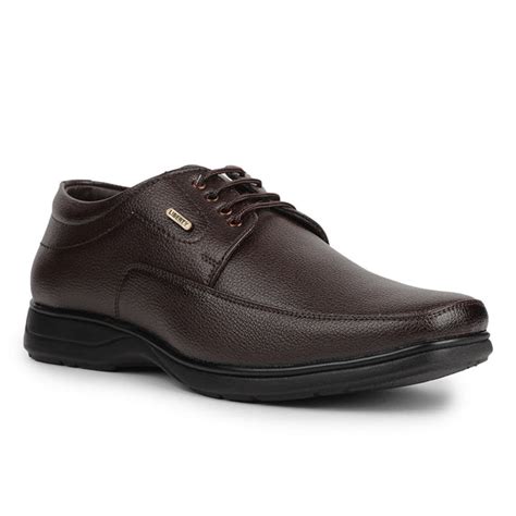 Buy Fortune Brown Formal Lacing Derby Shoes For Men HOL-131E By Liberty