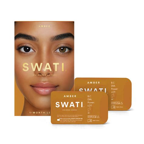 Buy brown monthly lenses - AMBER – SWATI Cosmetics (India)