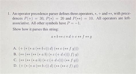 Image result for Operator Precedence Parser