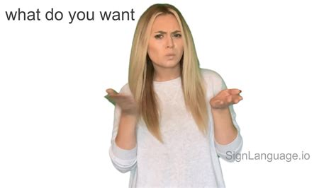 Want Sign Language