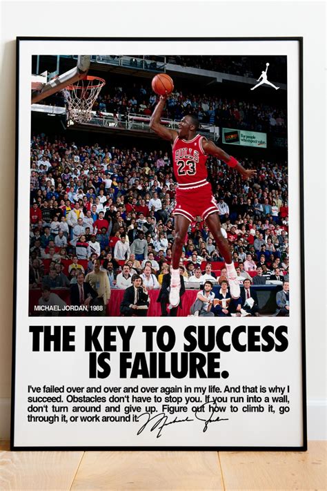Michael Jordan Poster Air Jordan Poster MJ Motivational Poster NBA ...
