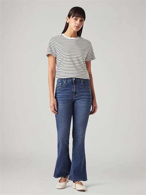 Womens 726 High Rise Flared Fit Cotton Stretch blend Jeans – Levis ...
