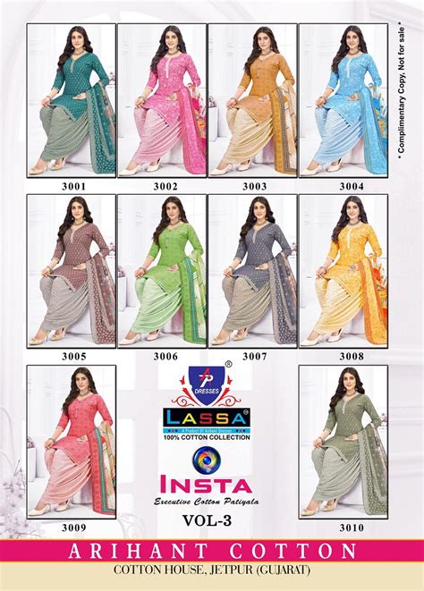 Lassa Insta Vol-3 – Dress Material: Textilecatalog