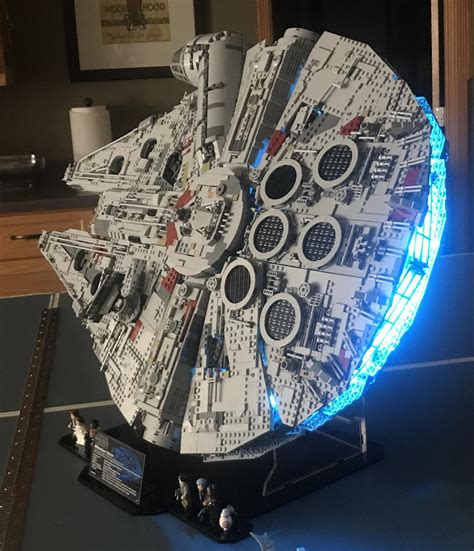 Finished installing the lights on my Millennium Falcon 75192!! : r/lego