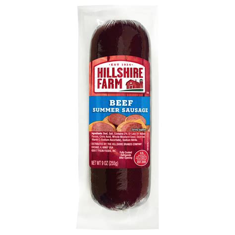 Hillshire Farm Hardwood Smoked Beef Summer Sausage - Shop Sausage at H-E-B