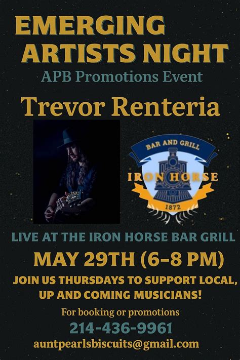 Trevor Renteria Live @ Iron Horse Bar & Grill, Iron Horse Bar and Grill ...