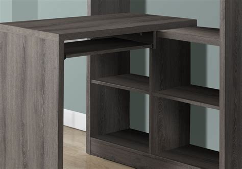Buy Computer Desk, Home Office, Bookcase, Corner, Storage Shelves, Left ...
