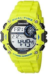 Armitron Sport Men's 40/8356LGB Blue Accented Digital Chronograph Lime ...