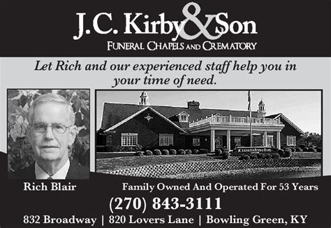 FRIDAY, FEBRUARY 25, 2022 Ad - JC Kirby & Son Funeral Chapels ...