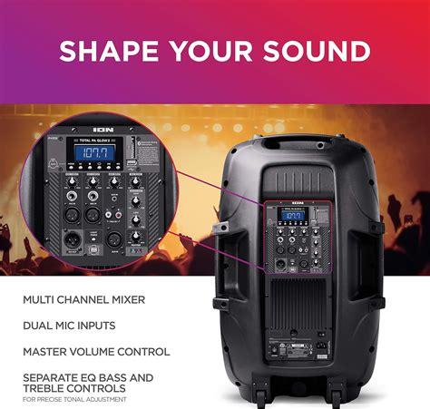 Buy ION Total Glow 2 – 400W PA System/Bluetooth Lit Woofer, Speaker ...