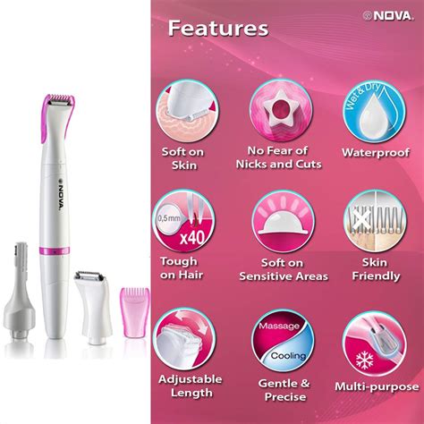 Nova NLS 530 Sensi Touch Runtime: 45 min | Ladies Trimmer – Nova India