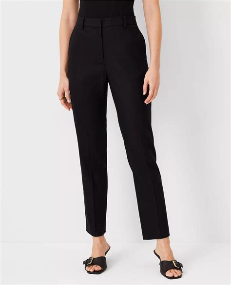 The High Rise Ankle Pant in Linen Twill - Curvy Fit