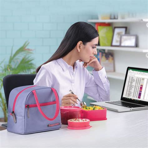 Buy Tupperware Plastic Her Lunch Set (Pink) Online at Low Prices in ...