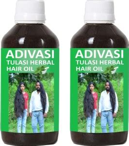 Oilanic Adivasi Tulsi Herbal Hair Oil Combo pack of 2 bottles of 125 ml ...