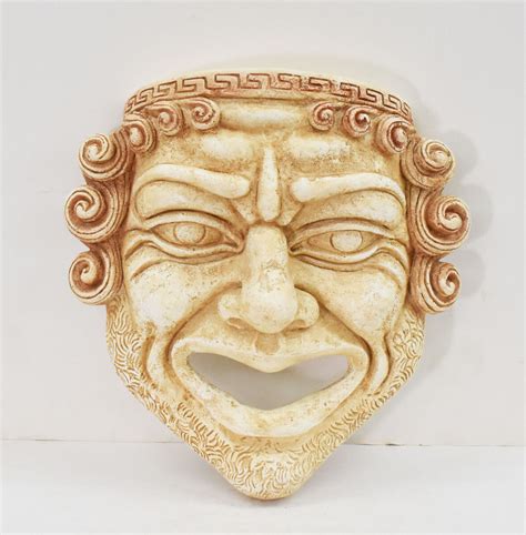 Ancient Greek Theater Masks Comedy