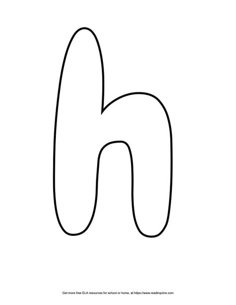 Bubble Letters H at Max Nielsen blog