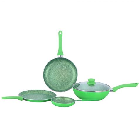 Buy Wonderchef Royal Velvet Induction Base Aluminium Cookware Set, 5 ...