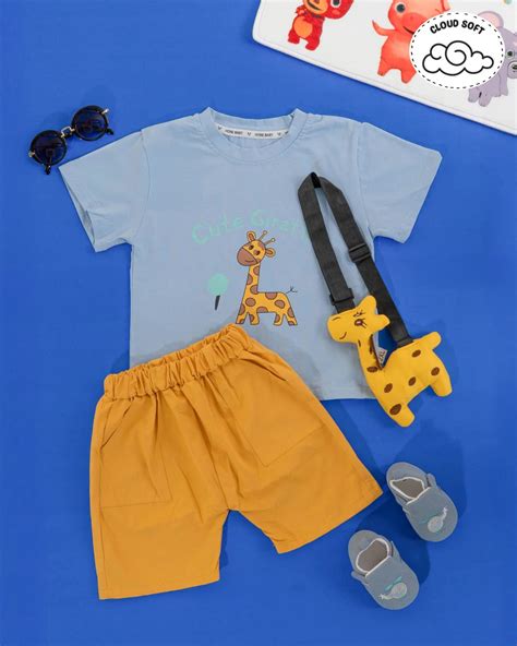 Safari Giraffe Tee & Shorts – Numtum