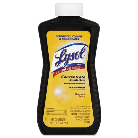 LYSOL Concentrate Disinfectant 12 oz Bottle 6/Carton 77500 - Walmart.com