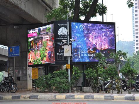 Outdoor Large Advertisement LED Video Billboard P16mm High Brightness ...