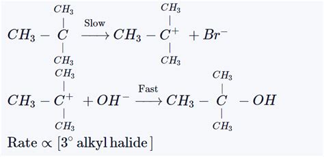 A nucleophilic substitution reaction proceeds through S N 1 mechanism ...