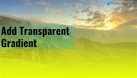 CSS Gradient Transparent 的图像结果