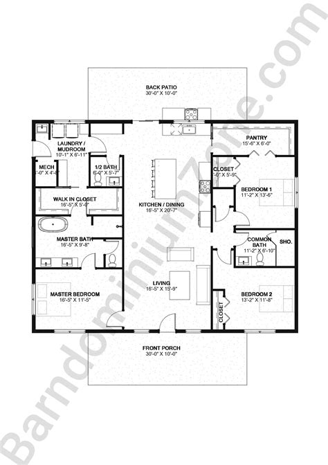 4 Classic 40x50 Barndominium Floor Plans To Consider