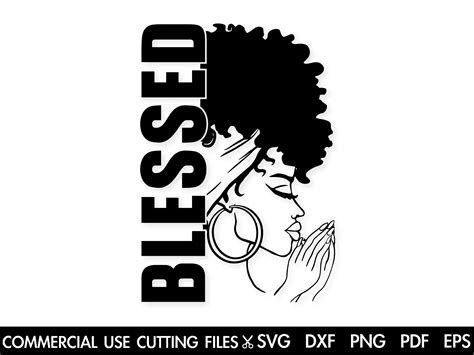 Buy Blessed Svg Afro SVG Black Woman Praying SVG Afro Praying Online in India - Etsy