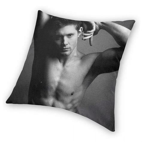 Jensen Ackles Shirtless Pillowcase Polyester Linen Velvet Pattern Zip ...