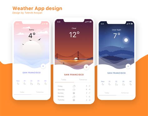 Weather App Design Inspiration. on Behance #interfacedesign Weather App ...