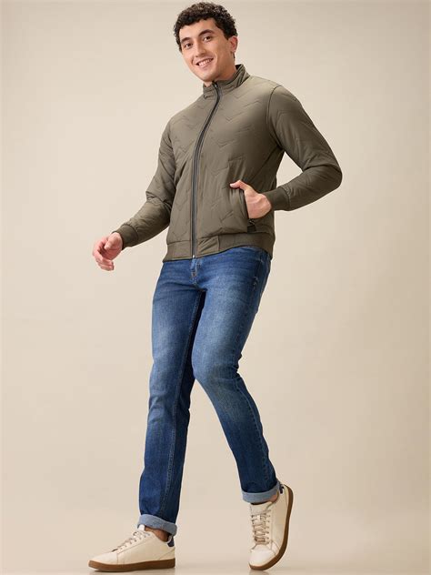 Parx Men Green Solid Casual Jacket – MyRaymond