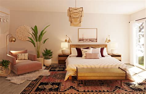 eclectic glam bedroom