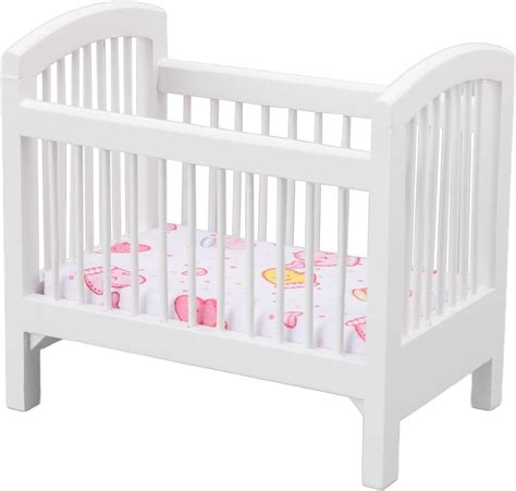 Amazon.com: Baby Doll Bed, Doll House Furniture Toys Wooden Doll Crib ...