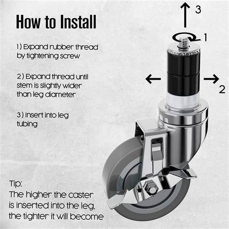 Snapklik.com : Table Casters, Table Wheels, Set Of 4, Folding Tables ...