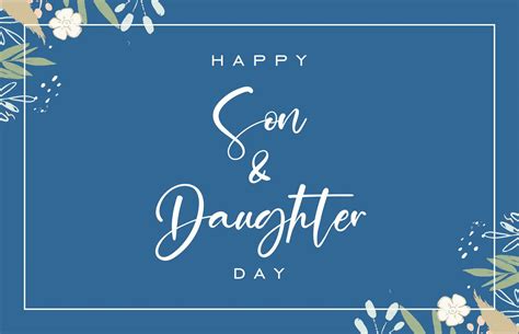 National Son and Daughter Day 26543056 Vector Art at Vecteezy