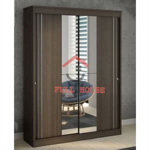 Jual Lemari Pakaian Lemari Baju Pintu Geser Sliding 150 Dengan Cermin ...