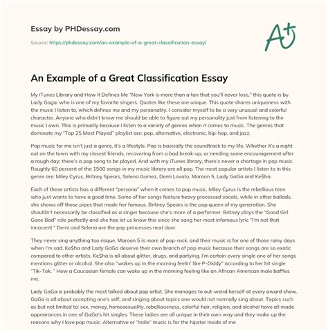 Classification Essay Sample 的图像结果