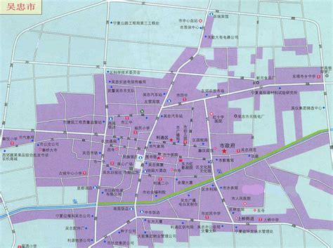 吴忠市区地图高清版