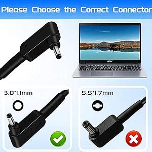 Fugen Laptop Charger Adapter 45w 19v 2.37a Pin Size 3.0 * 1.1mm ...