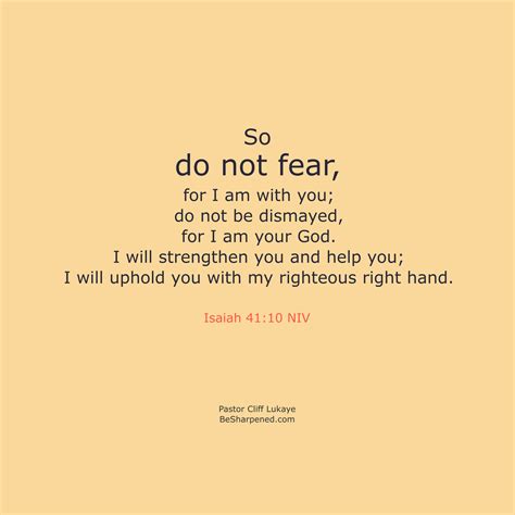 Isaiah 41:10 ~ Daily Devotion March 29 2023 - Daily Devotional