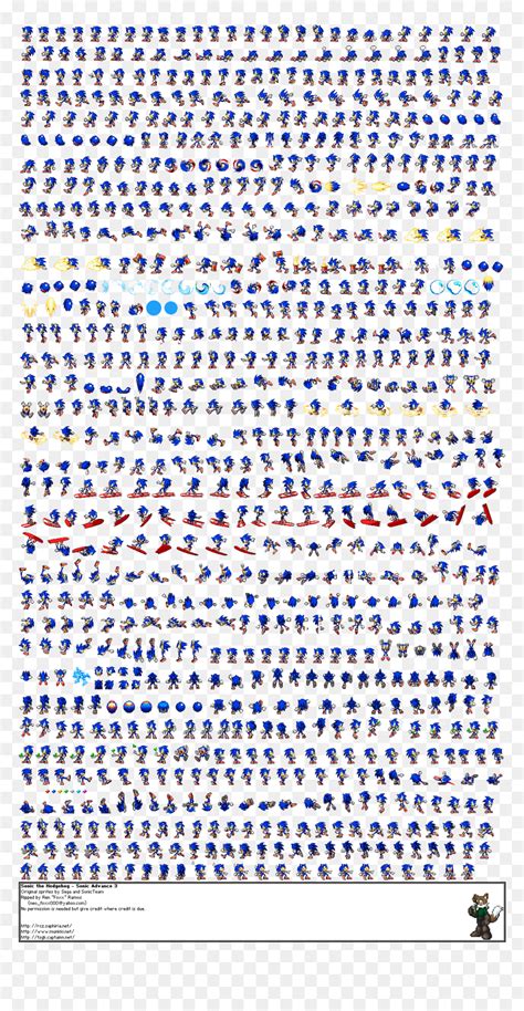 Sonic Sprite Png - Sonic The Hedgehog Sprites Png, Transparent Png - vhv