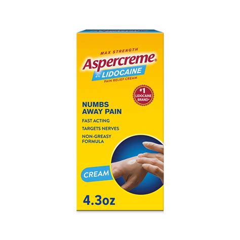 Amazon.com: Aspercreme Lidocaine Pain Relief Cream Soothes Aggravated ...